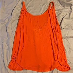Orange Scoop Back Free People Tank
